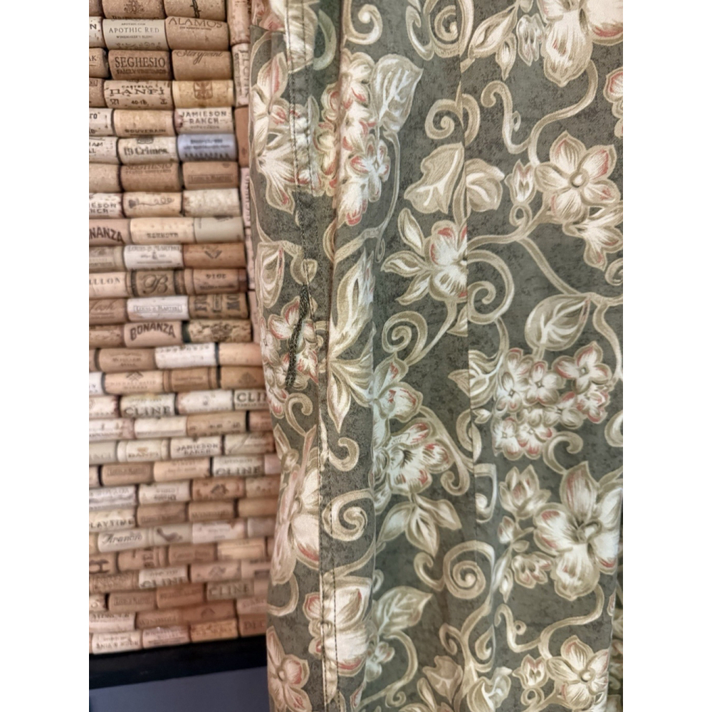 Charter Club Green Floral Sleeveless Cotton Collared Button Front Sundress Sz 14 - Picture 7 of 7